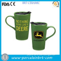 Deer tall green Stoneware Mug